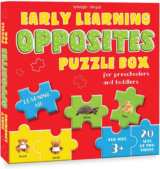 Early Learning Opposites Puzzle Box For Preschoolers And Toddlers