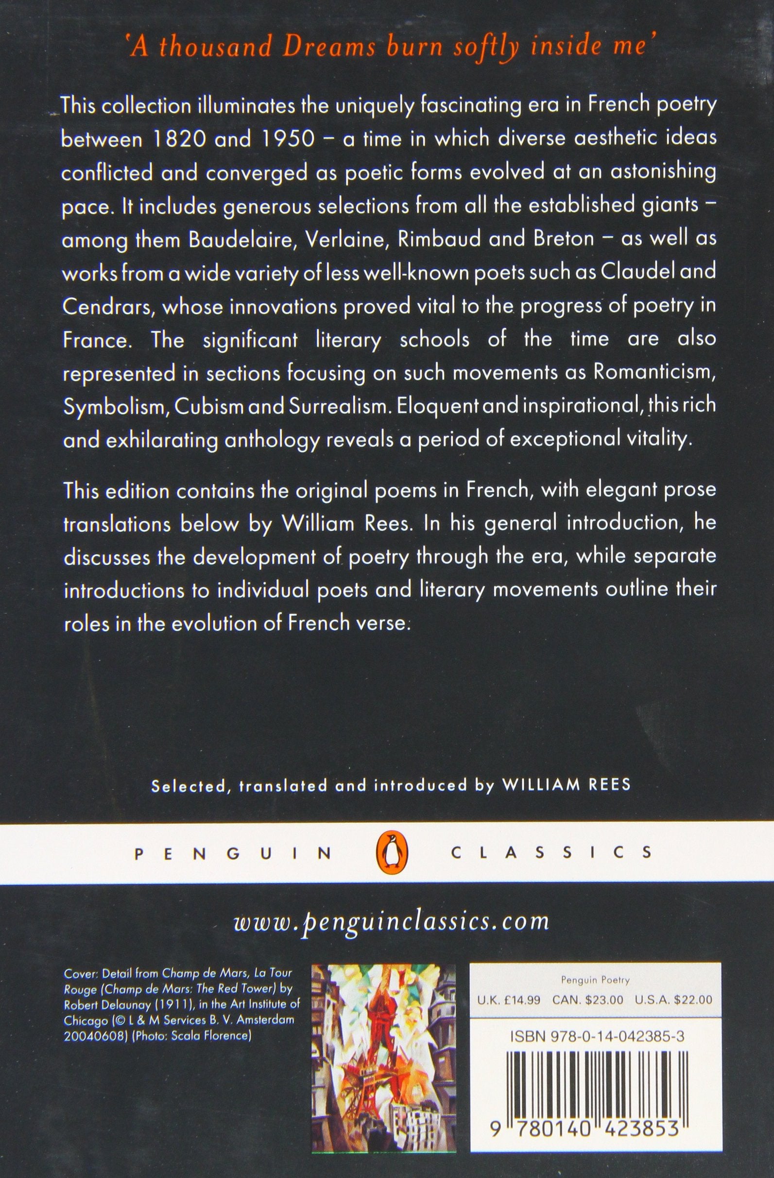 The Penguin Book of French Poetry by William Rees (Translation) at BIBLIONEPAL Bookstore 